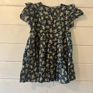 Mint Julep Boutique Girls Floral Blue Kids Dress Large